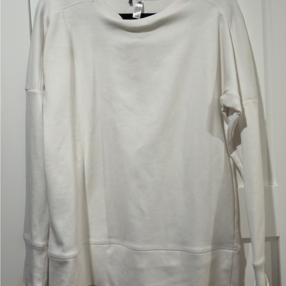 adidas Men's White Crewneck Sweater